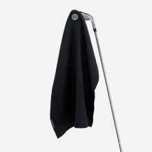 Serviette de golf de logo personnalisé en microfibre avec clip